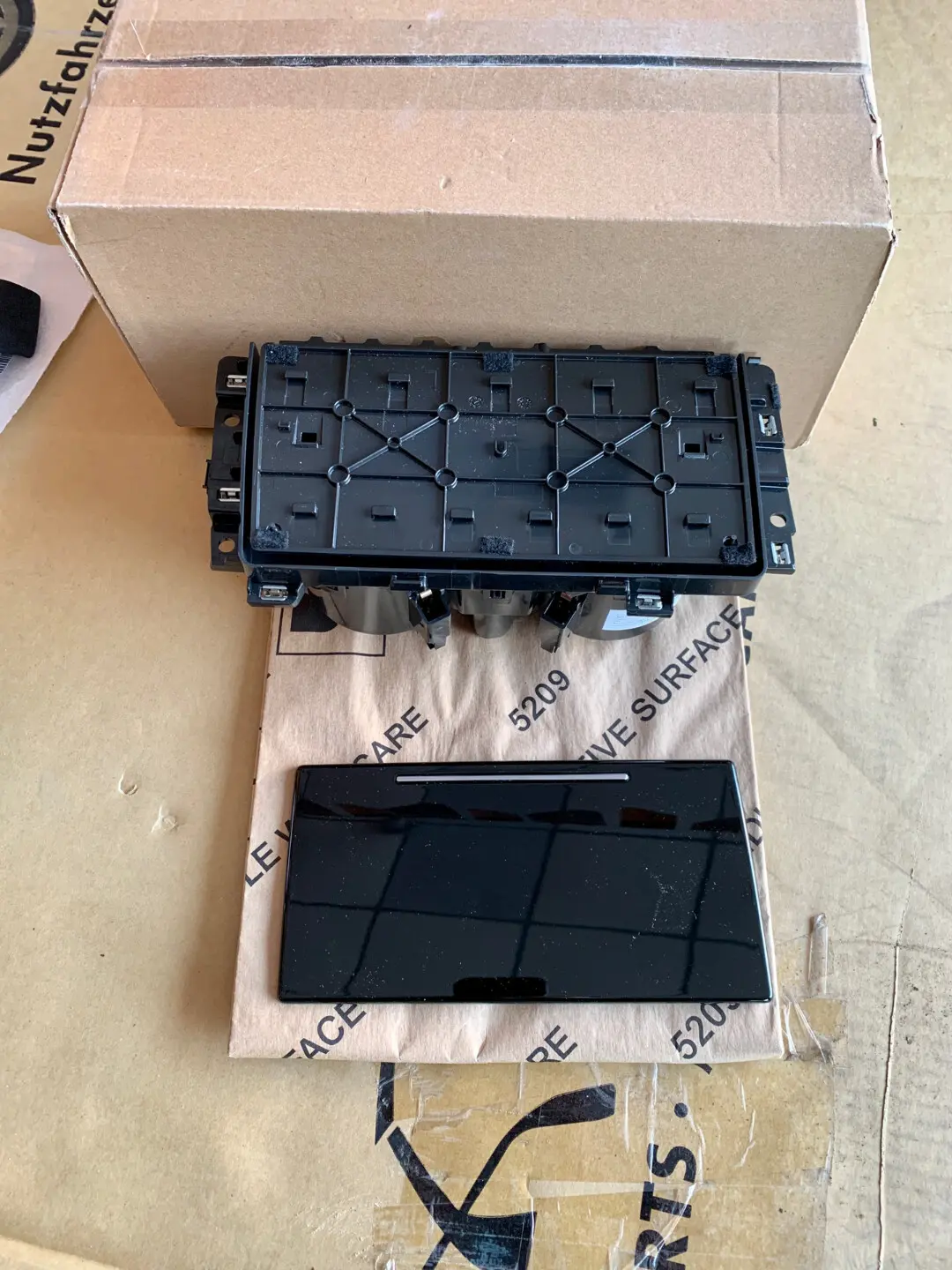 Audi Q8 Sq8 Rsq8 Folding Cup Holder Piano Black Cover 2 Audi Q8 SQ8 RSQ8 Folding Cup Holder Piano Black Cover - Image 2
